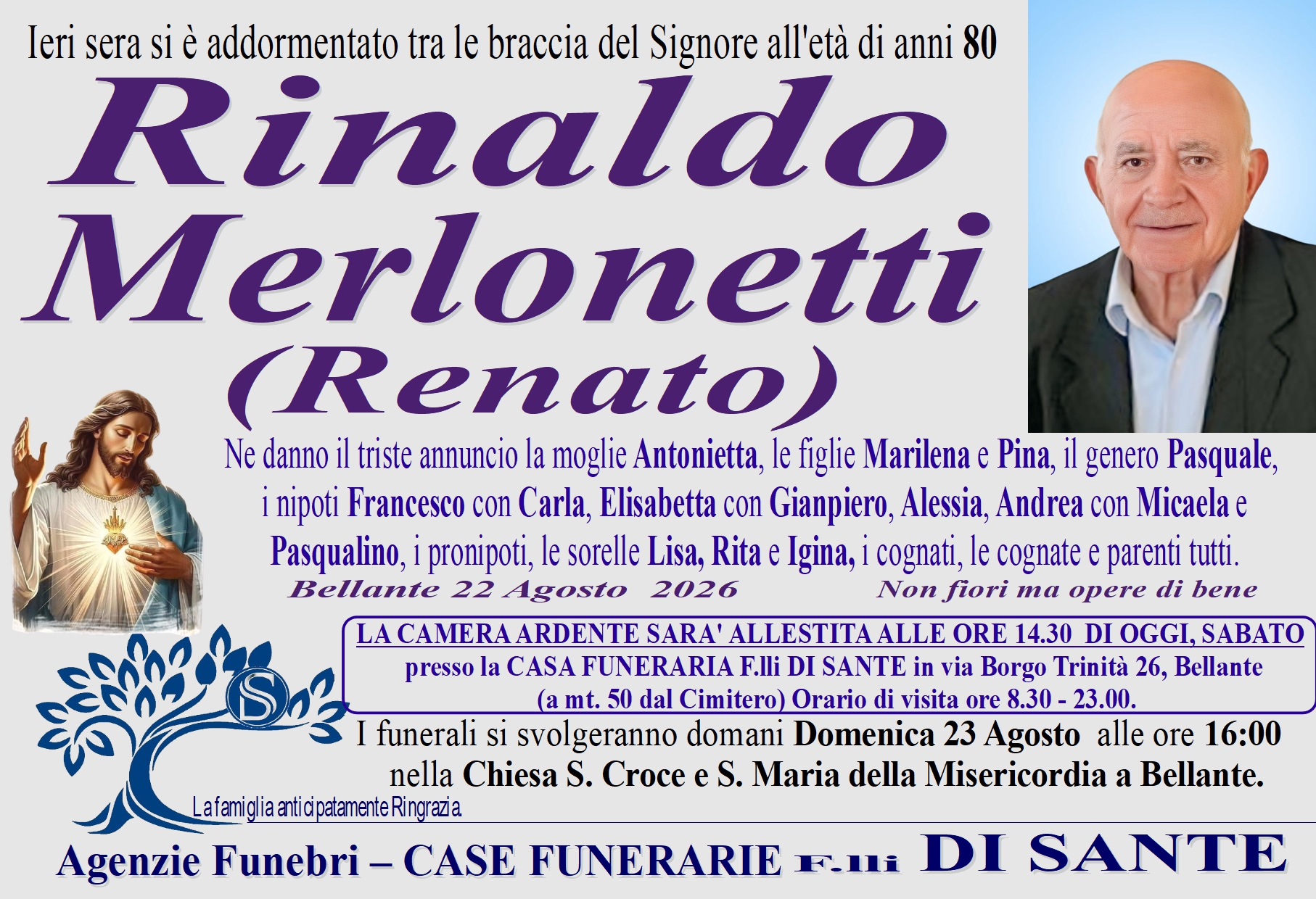 Necrologio di Rinaldo (Renato) Merlonetti