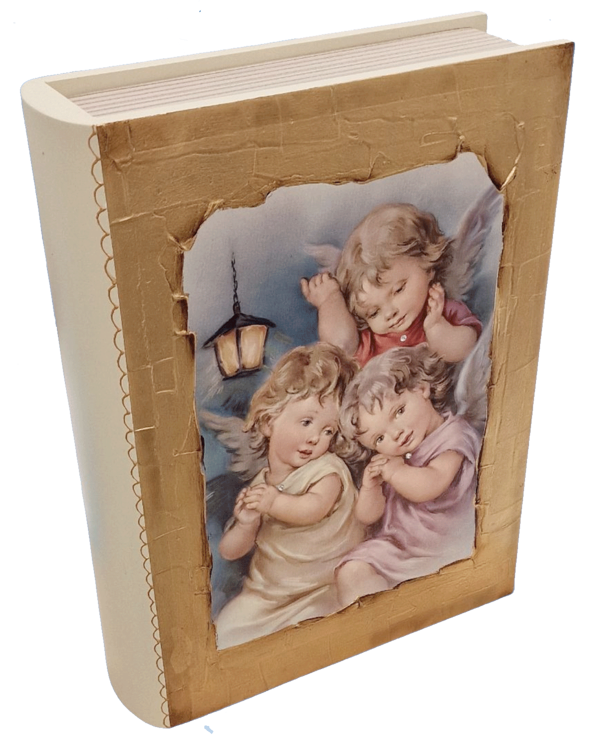In forma di libro con immagine sacra